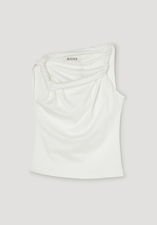 Sculptural Cotton Silk Top
