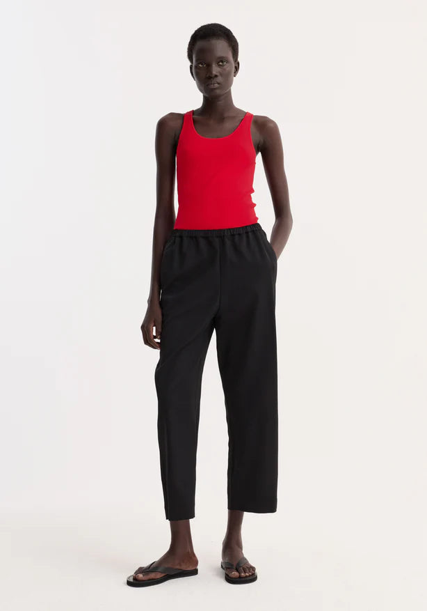 Cropped Wide Leg Trousers