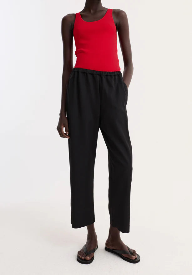 Cropped Wide Leg Trousers