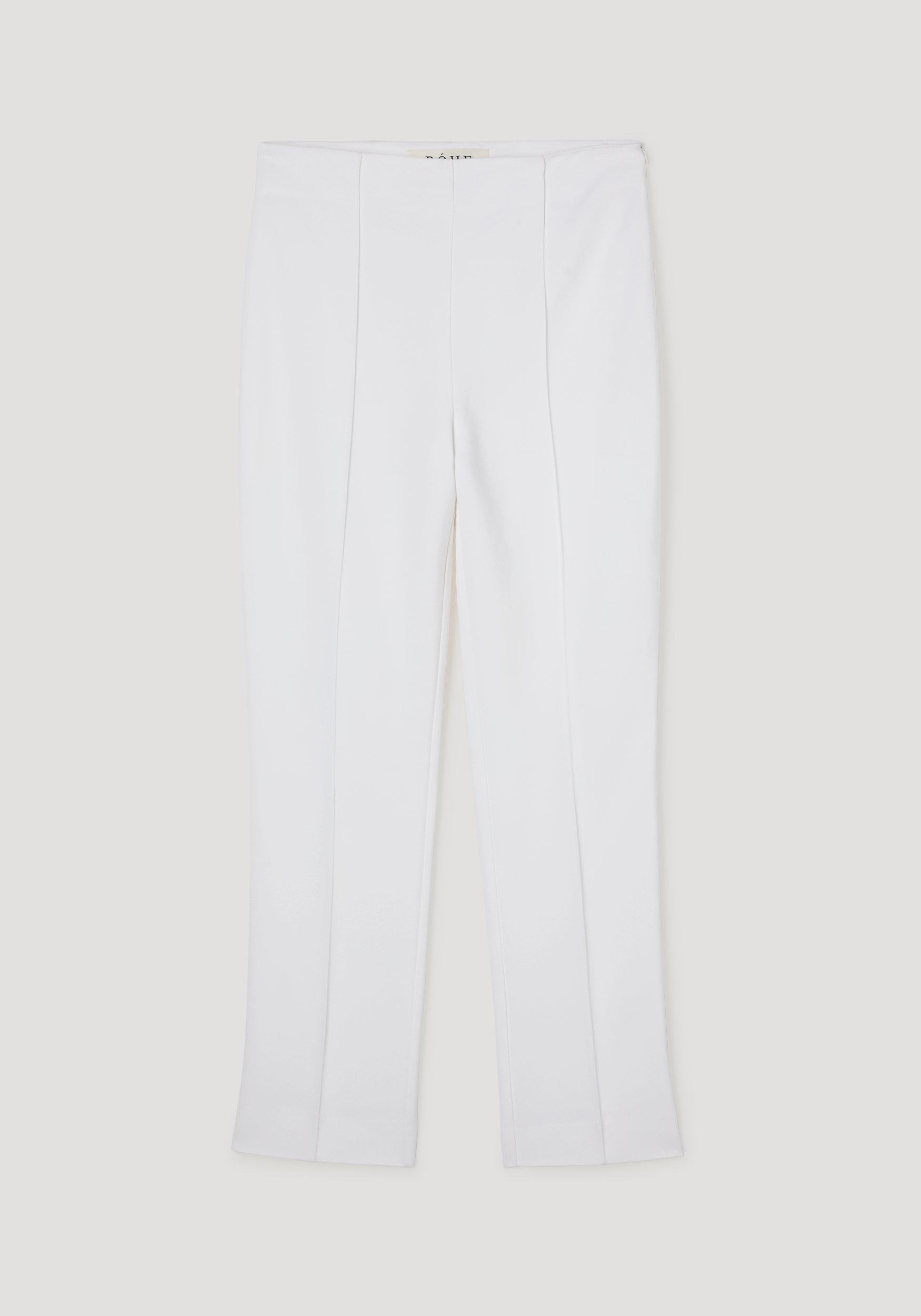 White pants on a light beige background