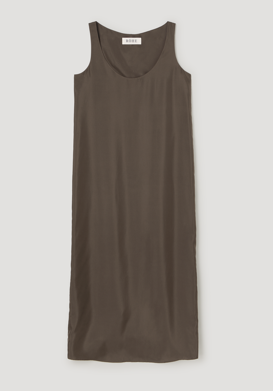 Silk Scoop-neck Dress