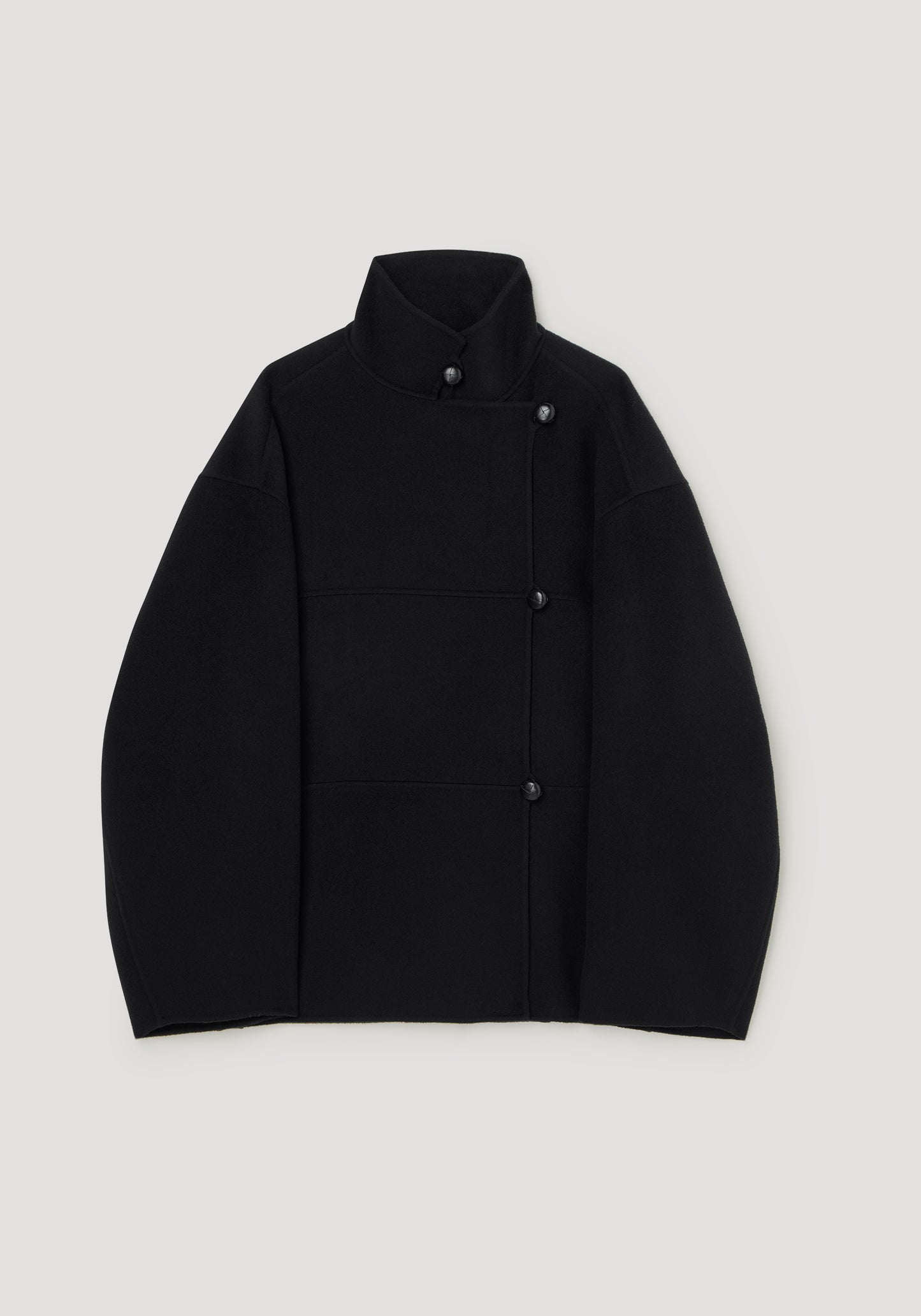 Black jacket on a light gray background