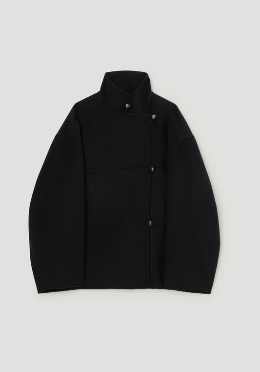Black jacket on a light gray background