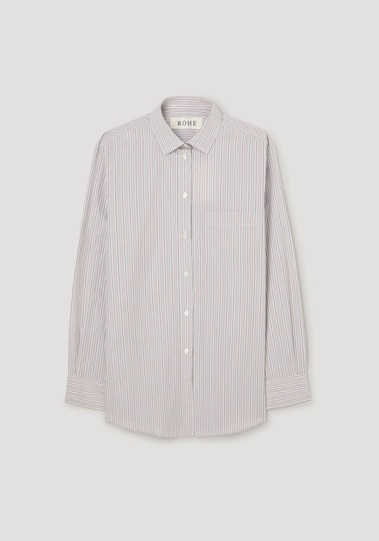 Striped shirt on a light gray background