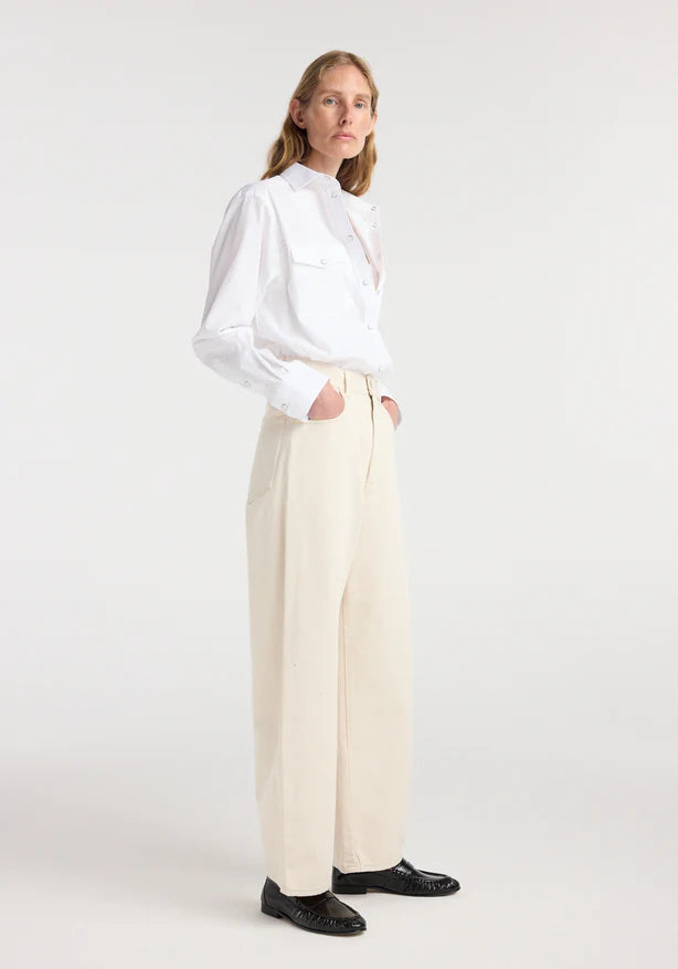 Berber barrel leg denim