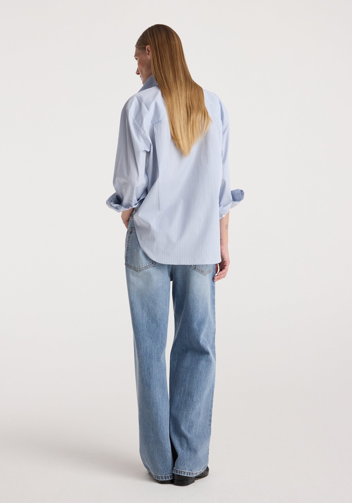 Draped Collar Shirt