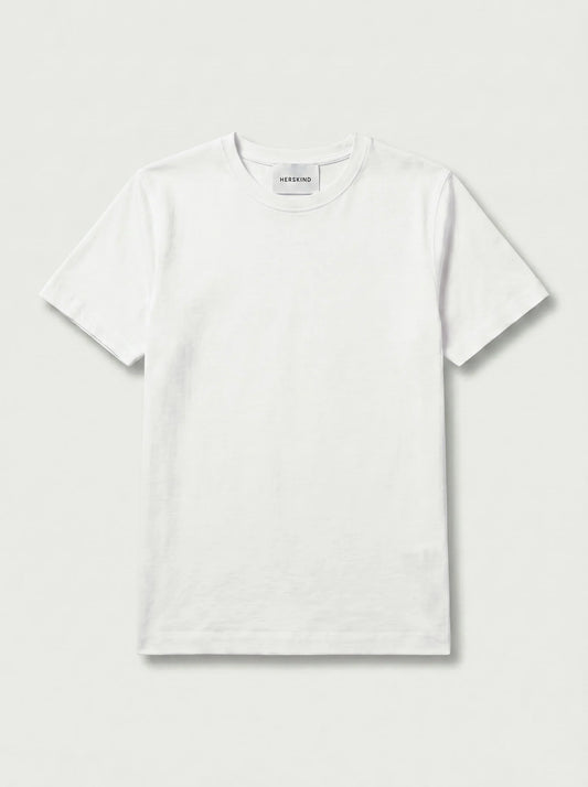 crew-neck T-shirt packshoot in a white background