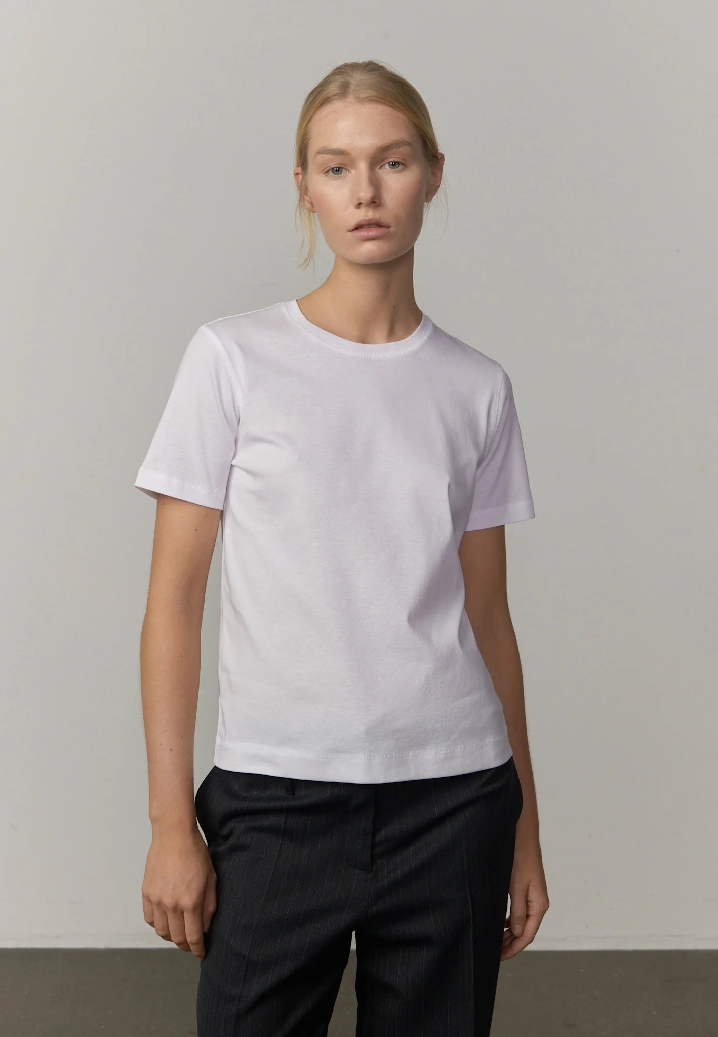 Front view of the crew-neck T-shirt