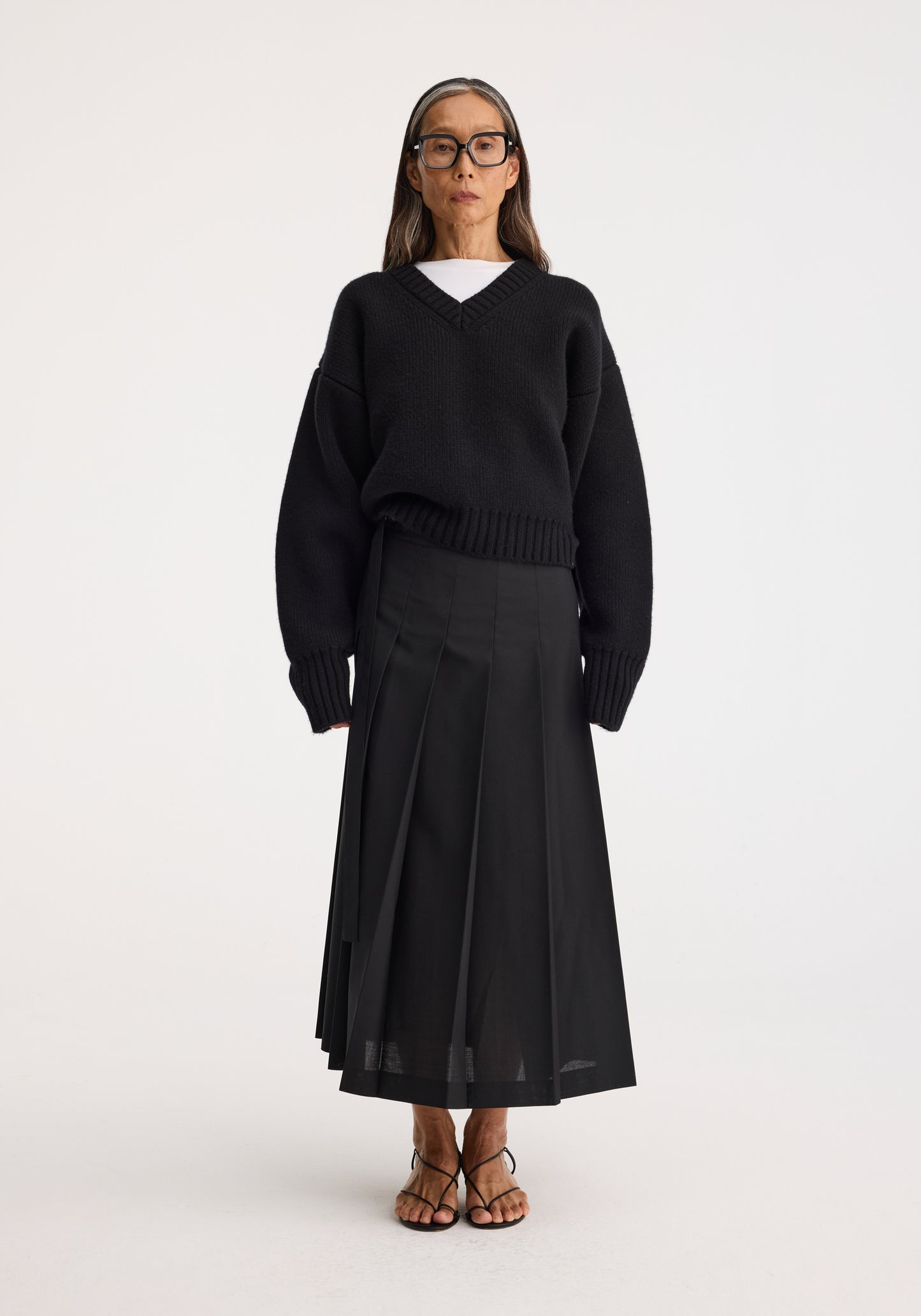 Plissé Wrap Skirt