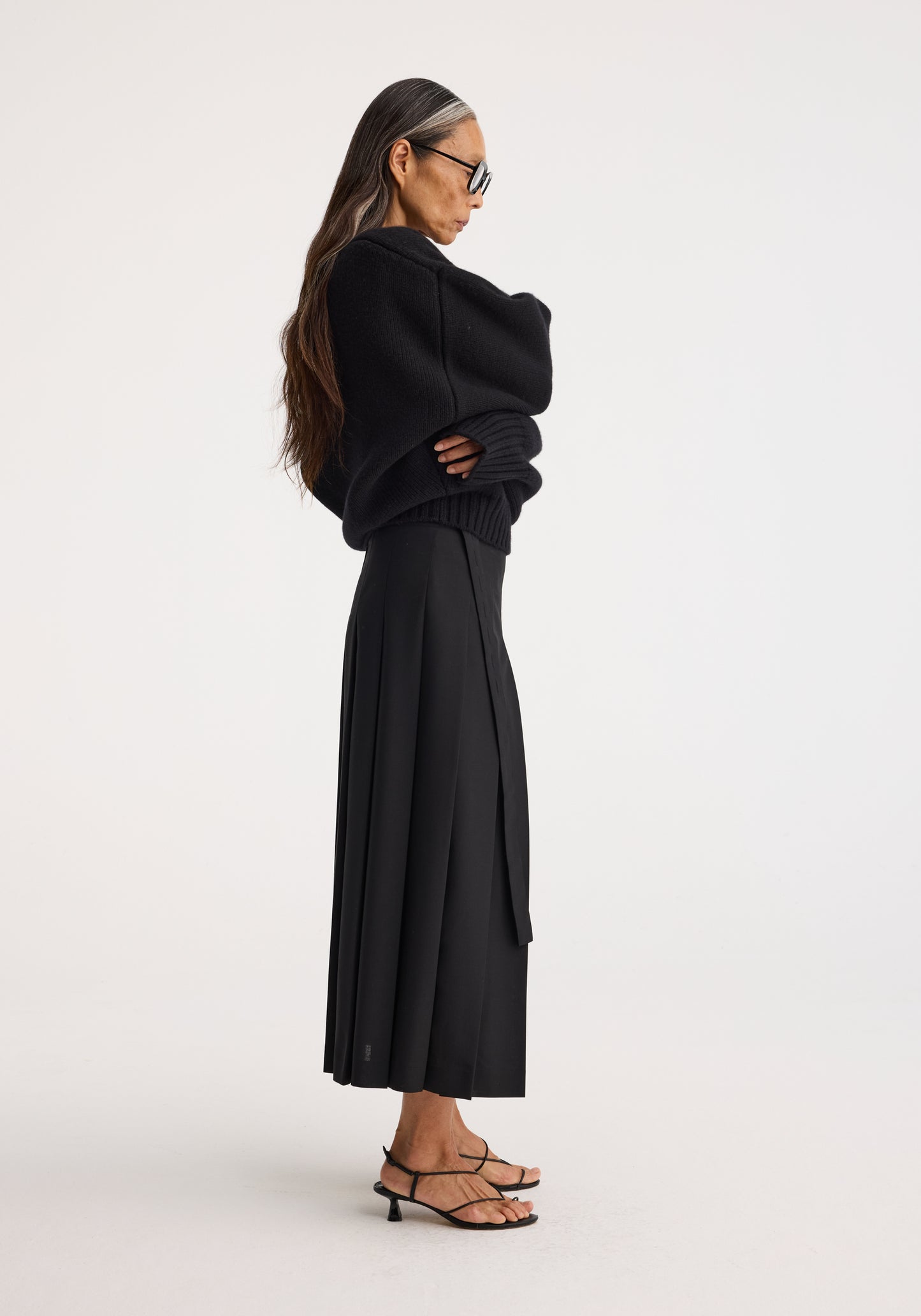 Plissé Wrap Skirt