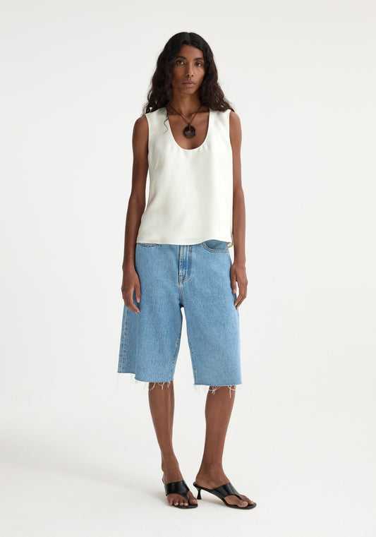 Baggy Fit Denim Shorts