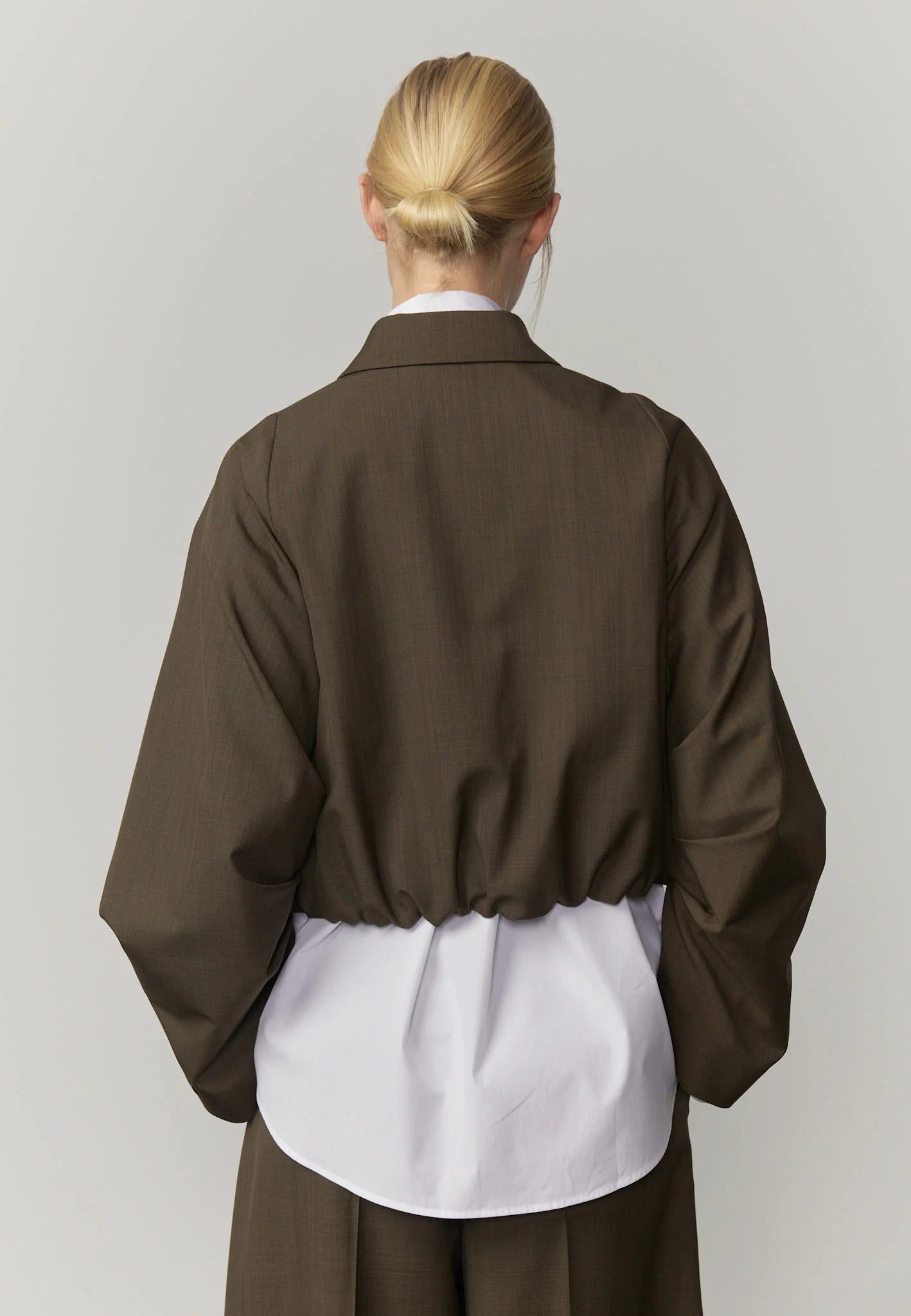 Back view of the bomber jacket