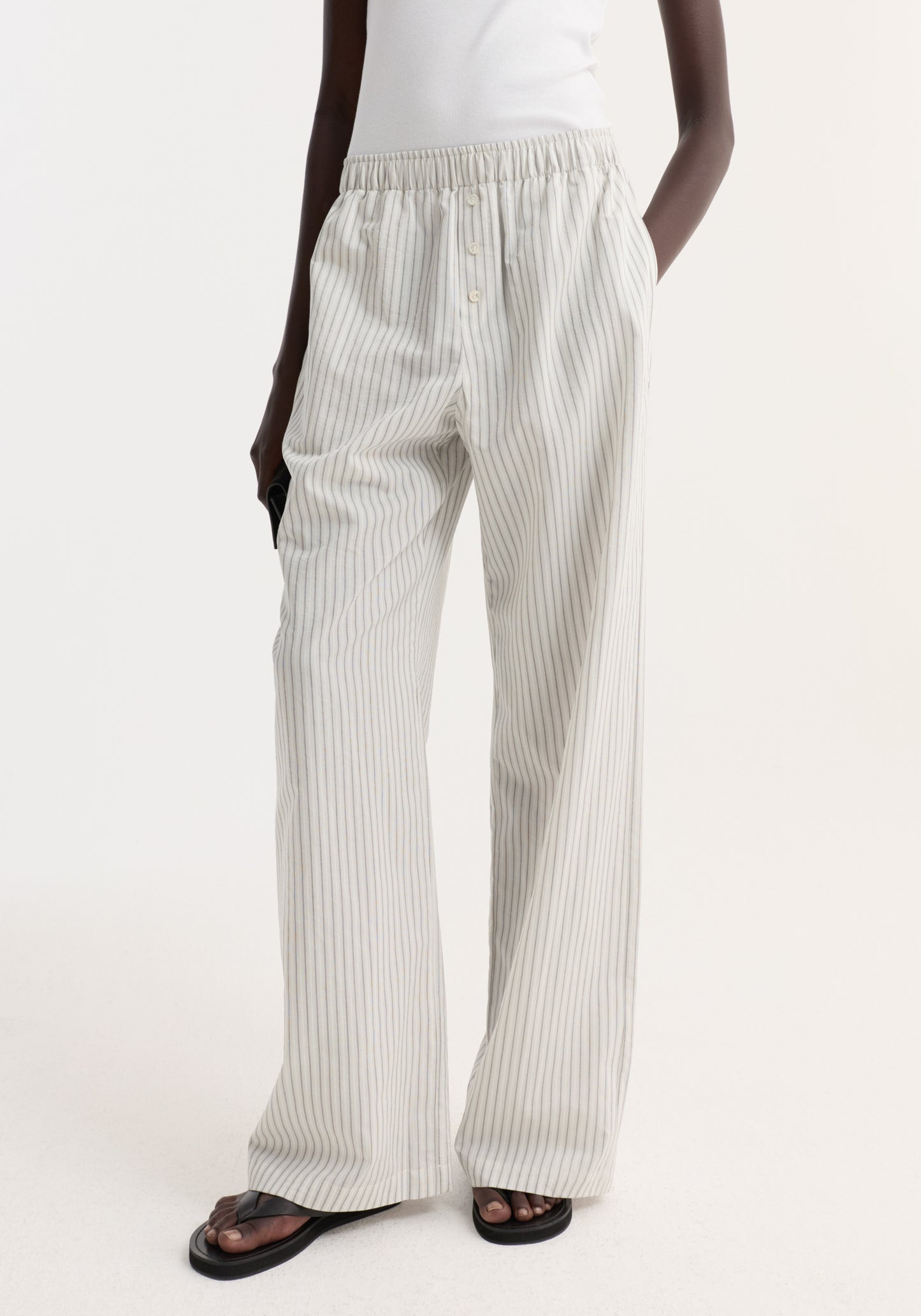 Pyjama pants in fine stripe