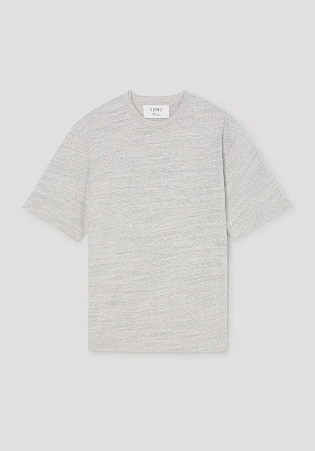 A light gray t-shirt on a white background