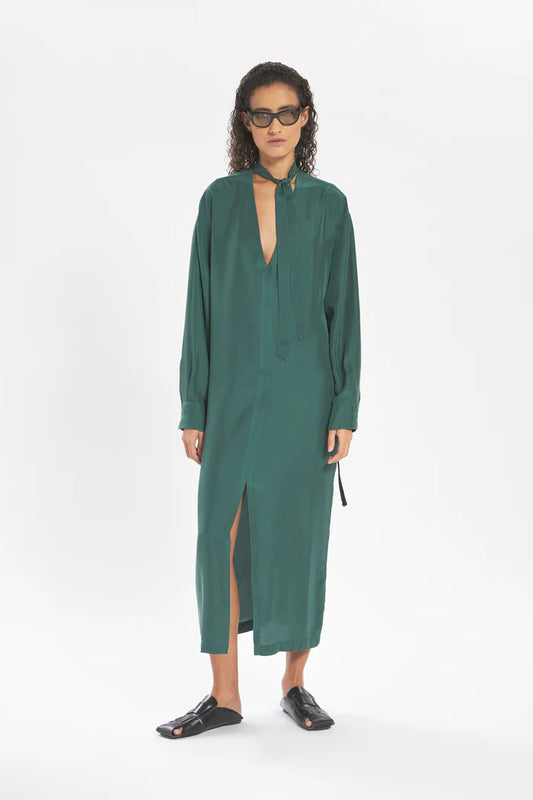 Dress quintana in emerald