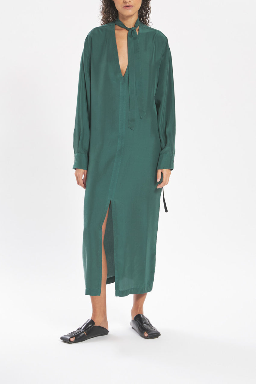 Dress quintana in emerald