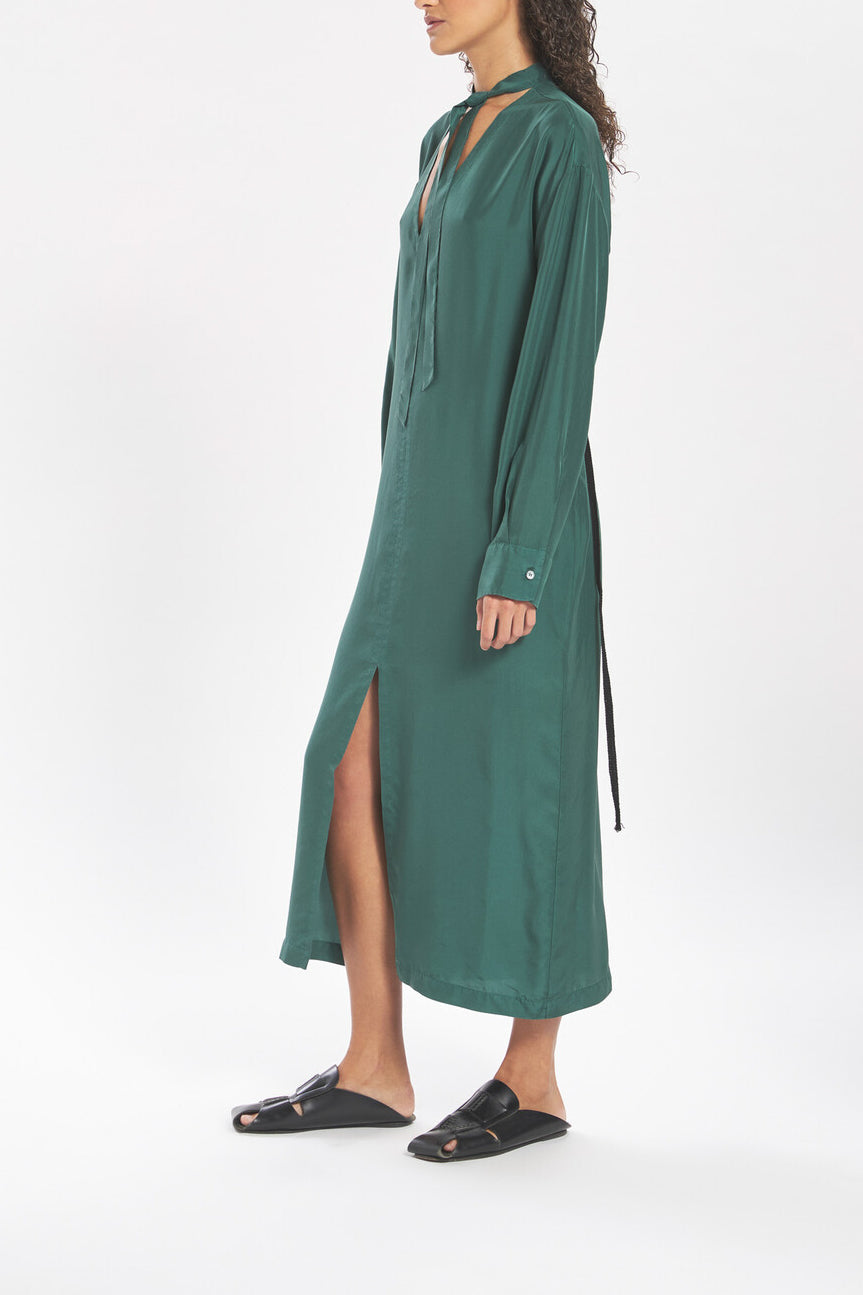 Dress quintana in emerald