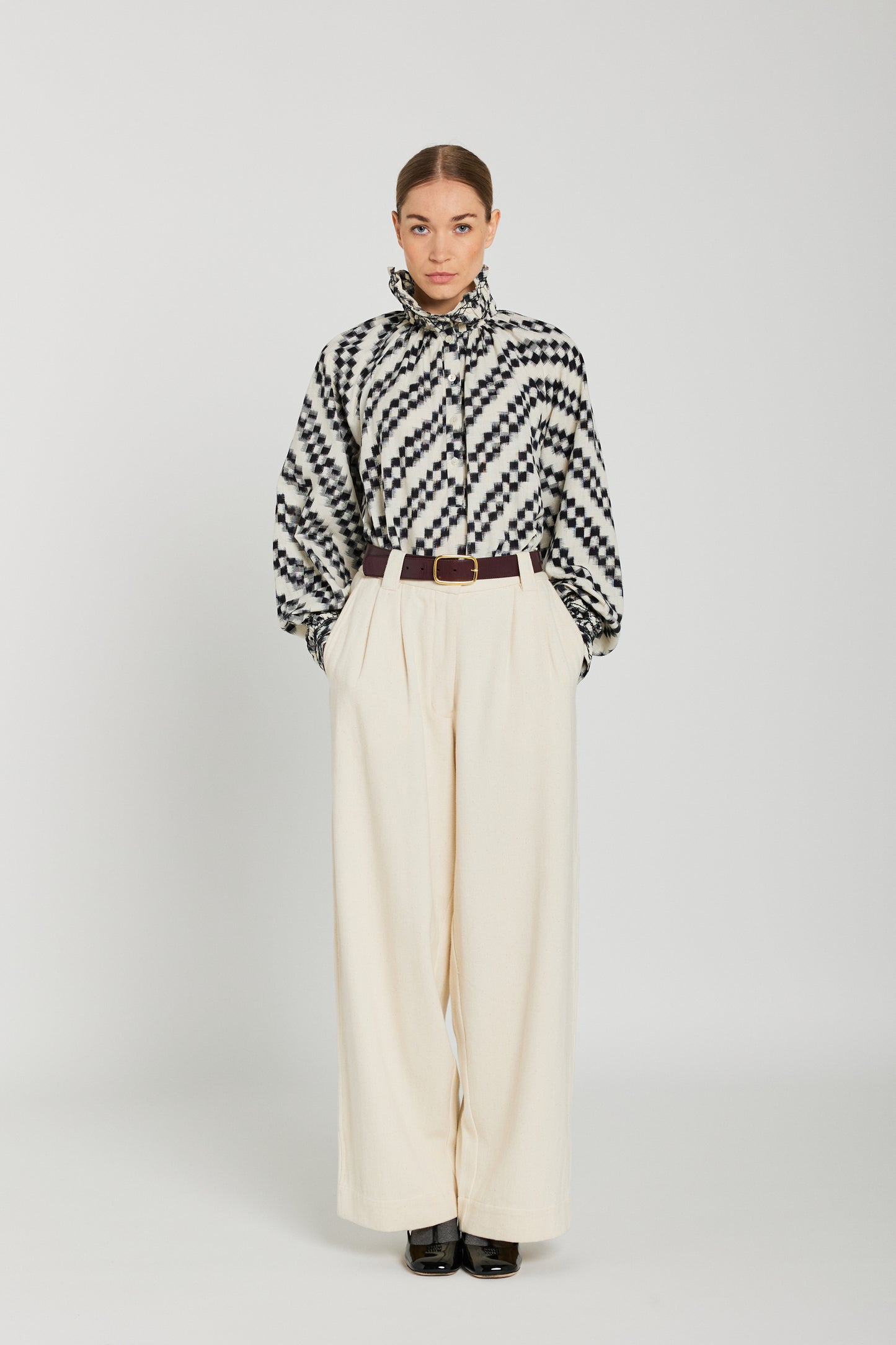 Abril Blouse in Ikat