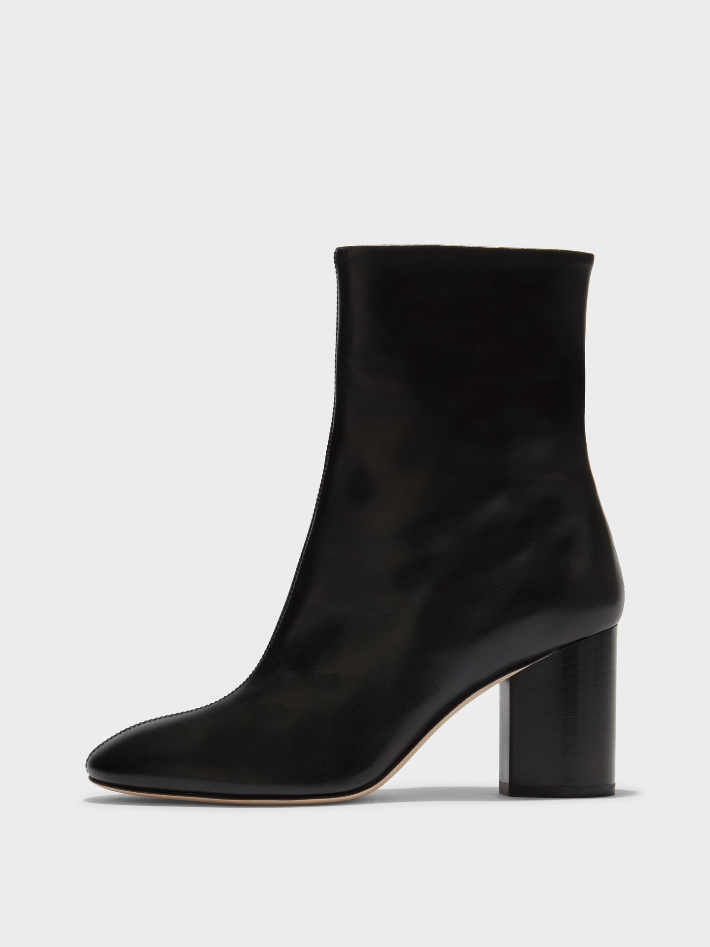 Aeyde Alena Calf Leather Black Ankle Boots