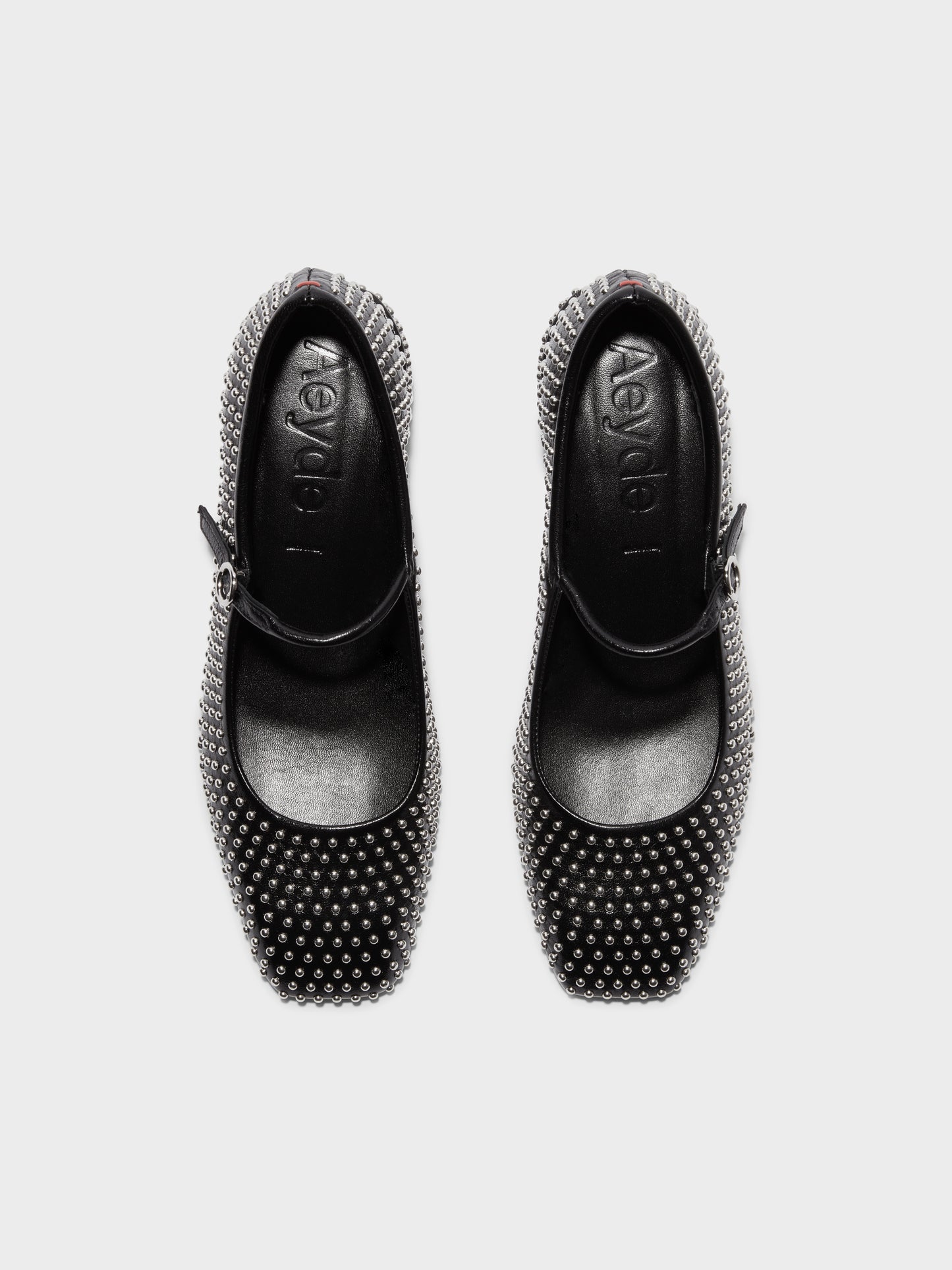 Aeyde Aline Mini Studs Nappa Leather Black