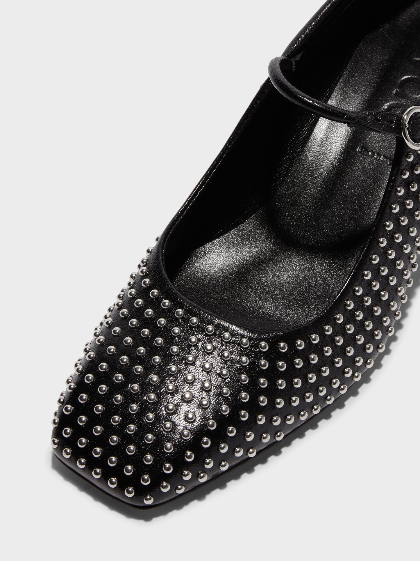 Aeyde Aline Mini Studs Nappa Leather Black