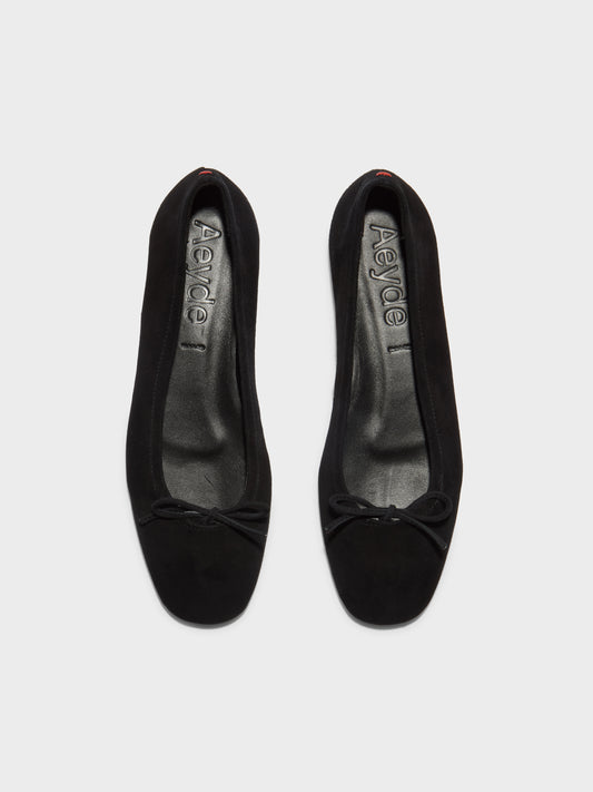 Aeyde Delfina Suede Leather Black