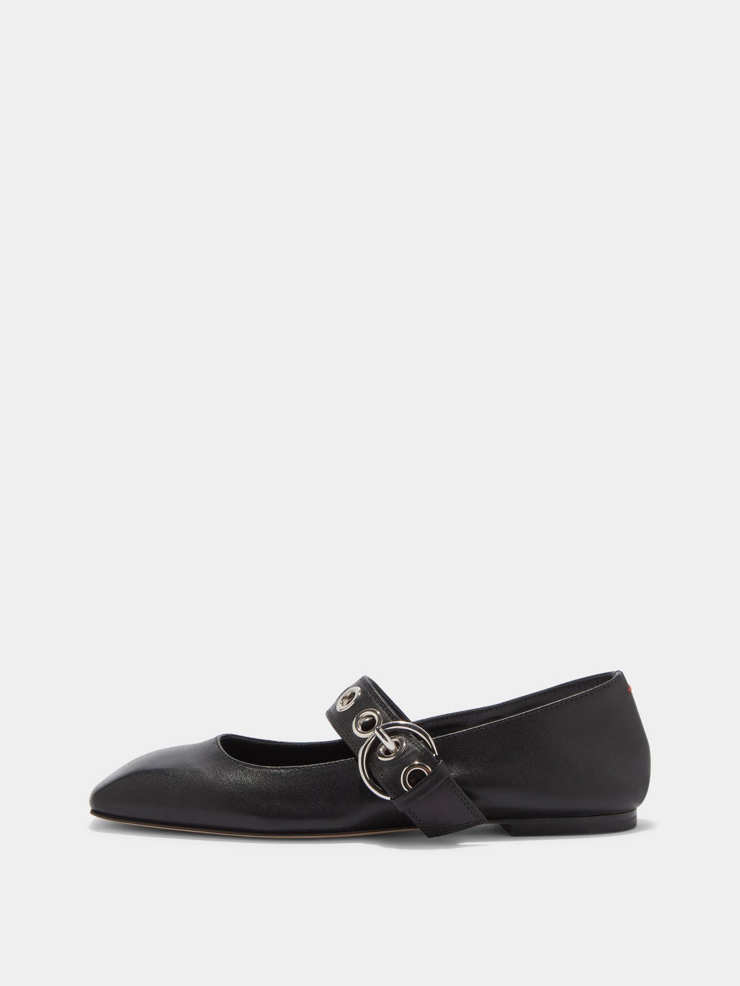 Aeyde Uma Eyelet Nappa Leather Black