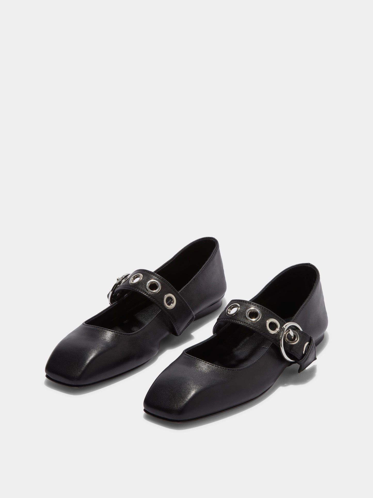 Aeyde Uma Eyelet Nappa Leather Black