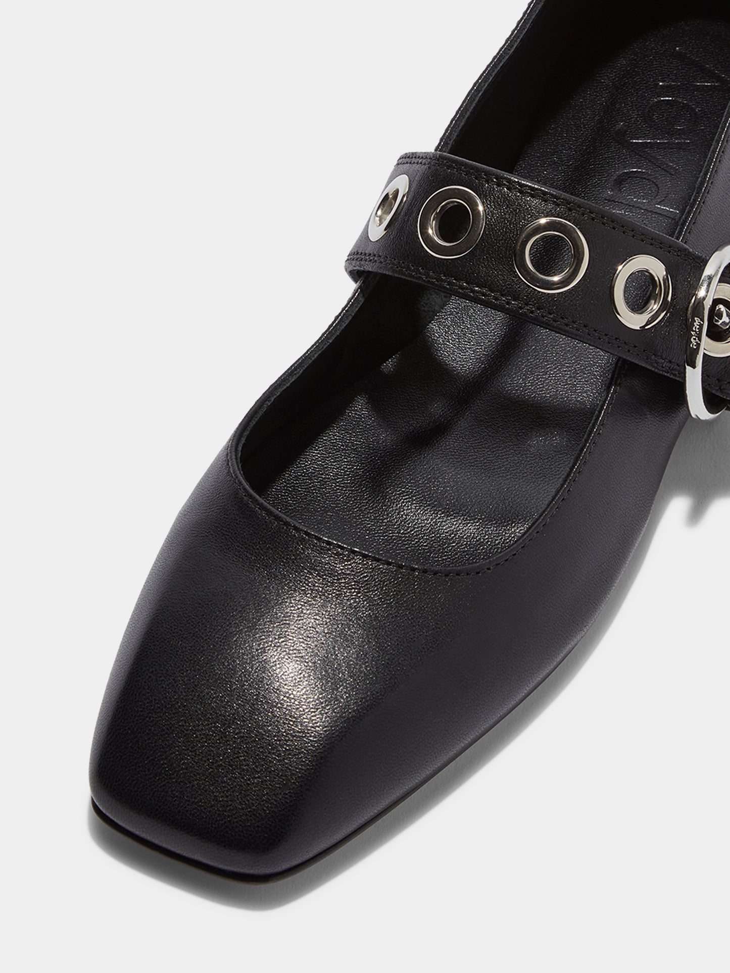 Aeyde Uma Eyelet Nappa Leather Black