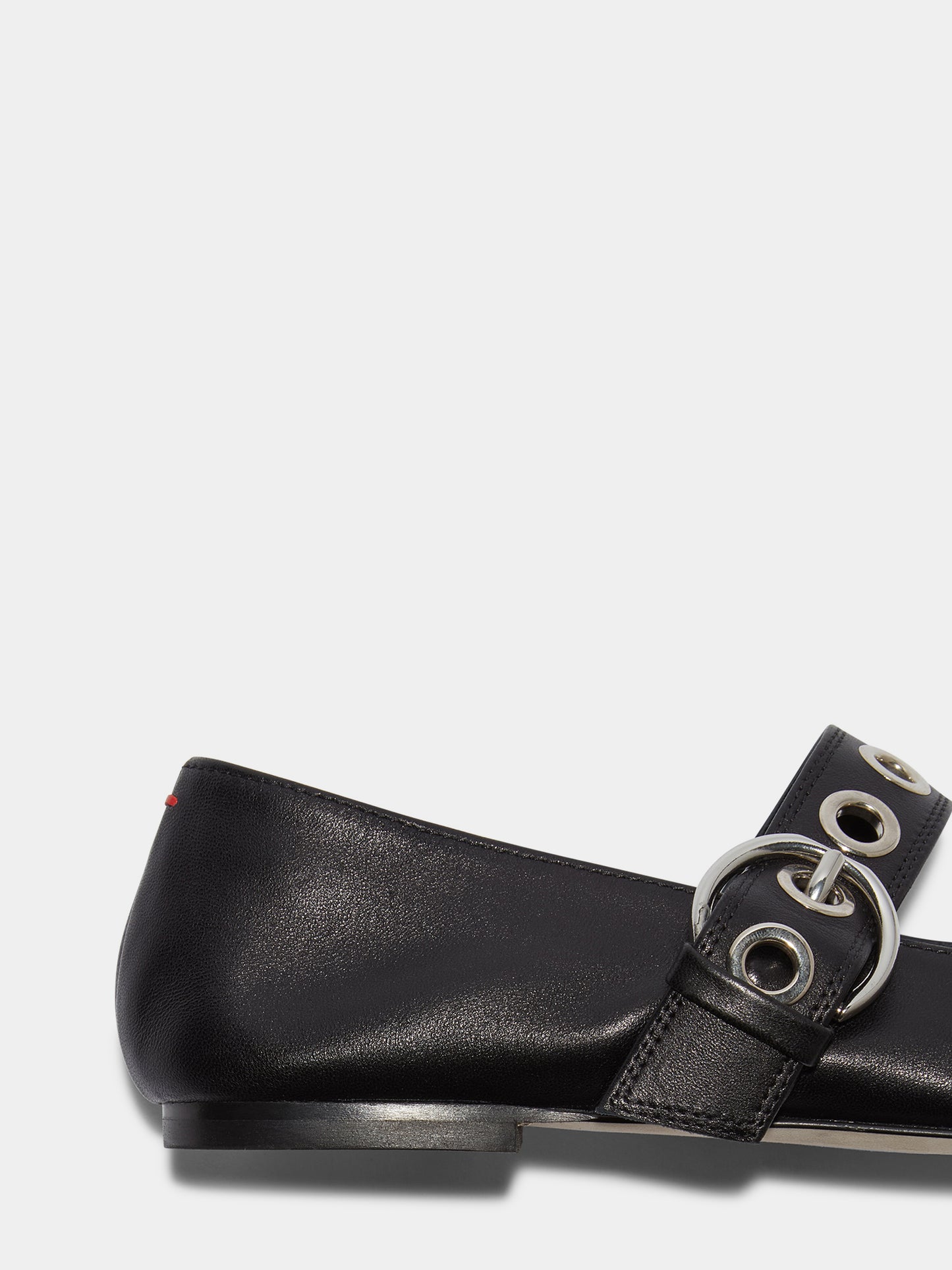 Aeyde Uma Eyelet Nappa Leather Black