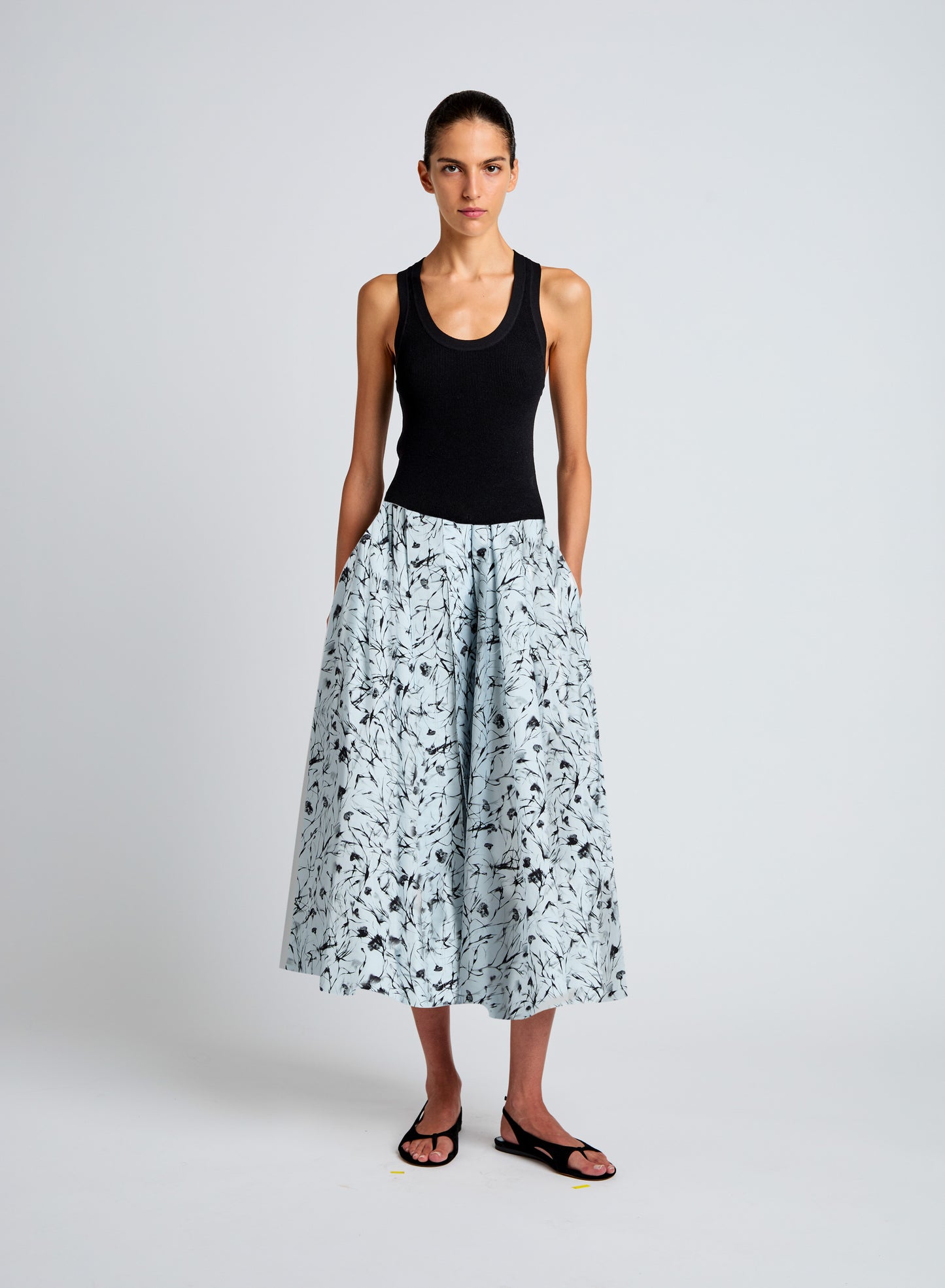 Austin Skirt in Printed Poplin