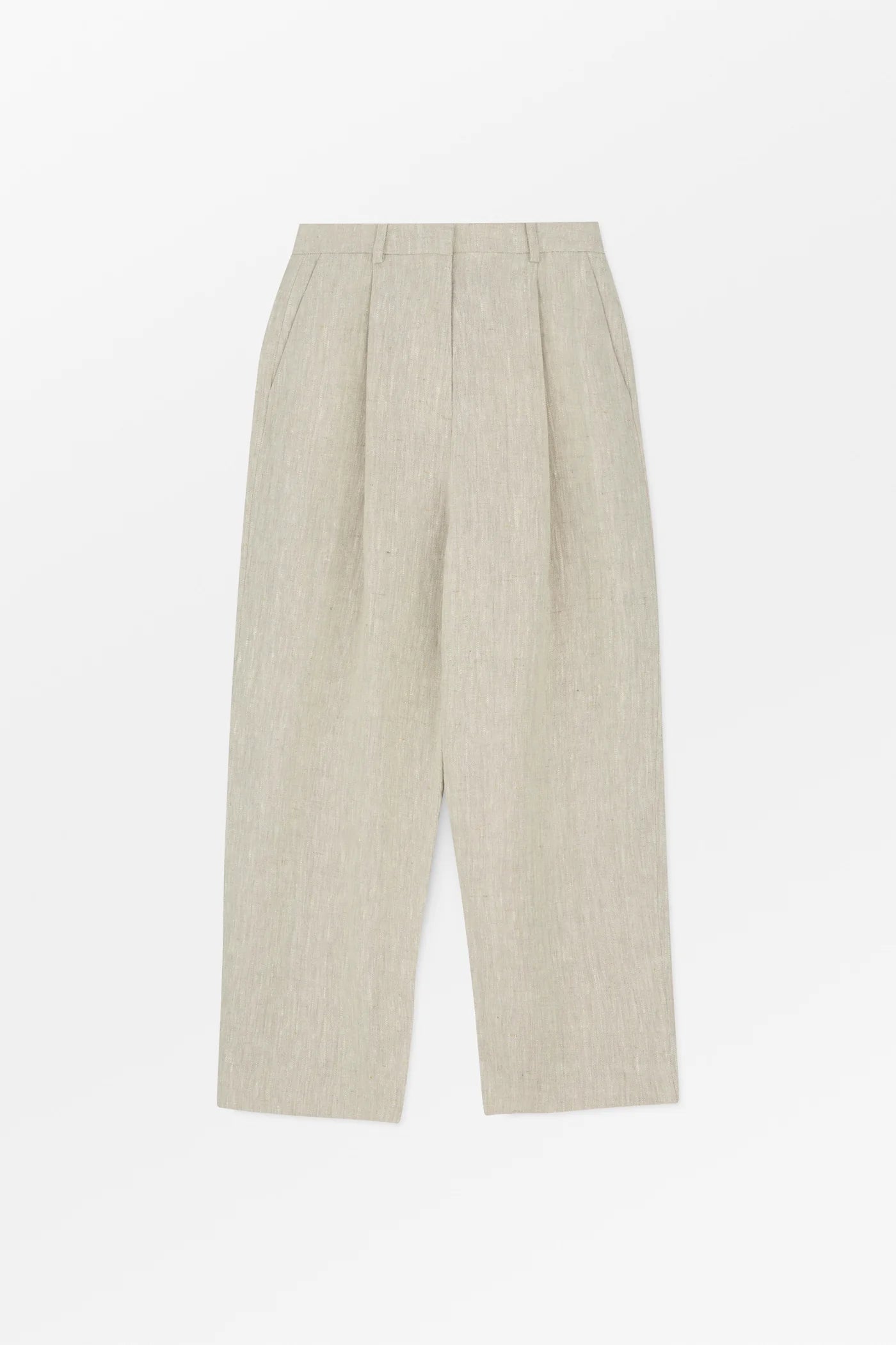 Beige pants on a white background