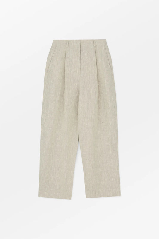 Beige pants on a white background