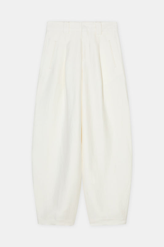 White pants on a white background
