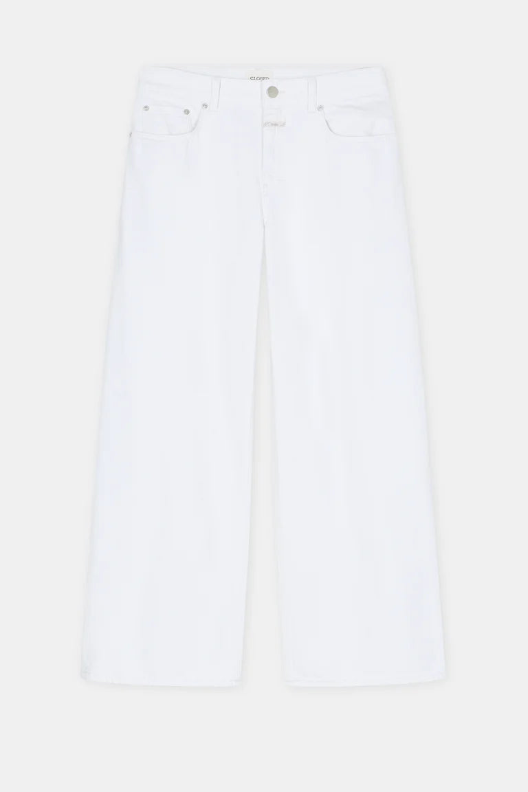 White jeans on a white background