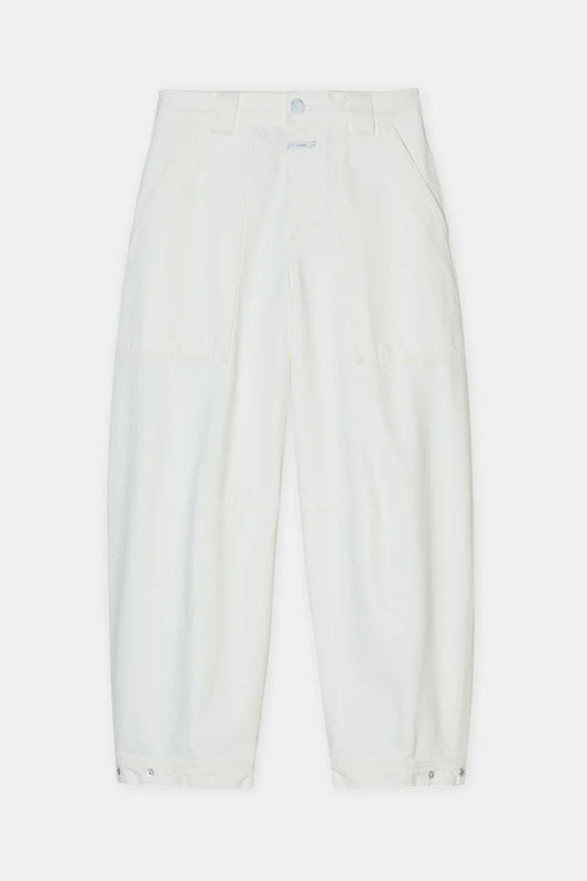 White pants on a white background