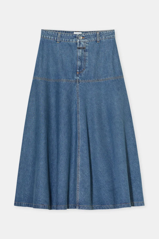 Long Denim Skirt