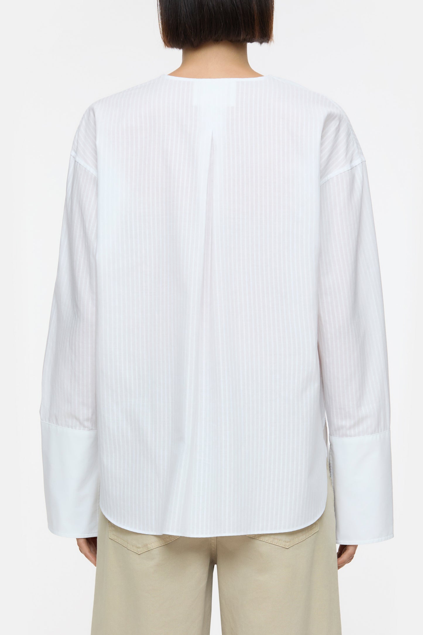 Cotton Voile tunic in white