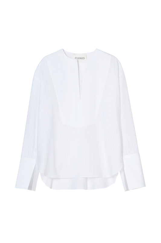 Cotton Voile tunic in white