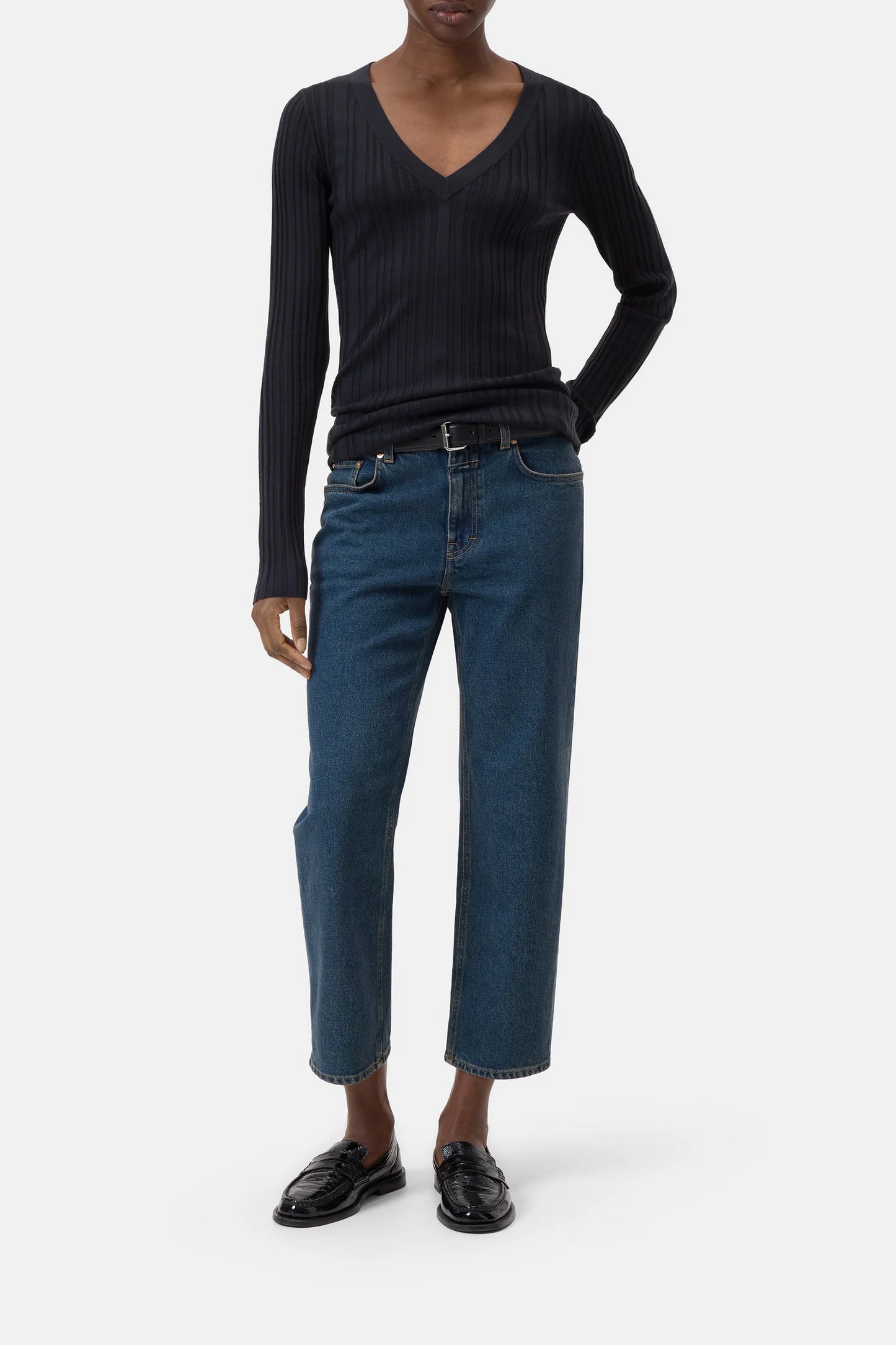 Slim V-Neck Longsleeve