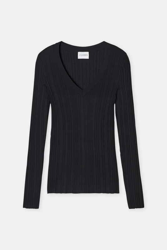 Slim V-Neck Longsleeve