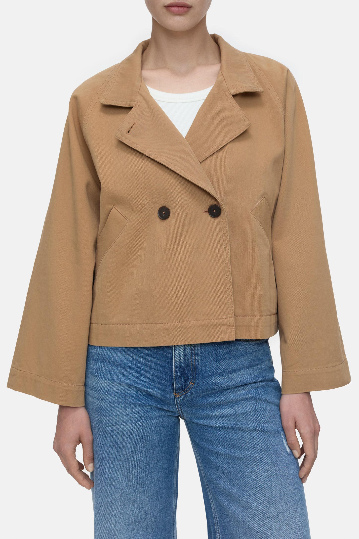 Croped Trench Jacket