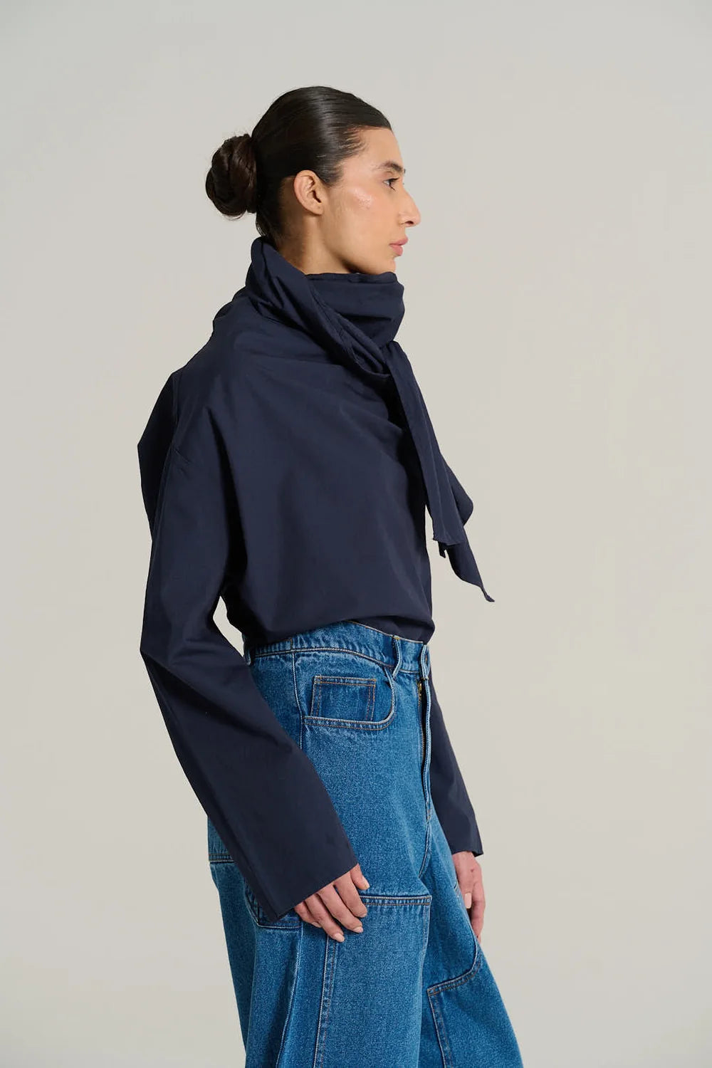 Marcel blouse in navy