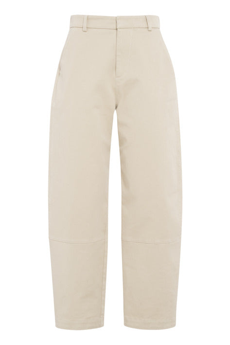 Beige pants on a white background