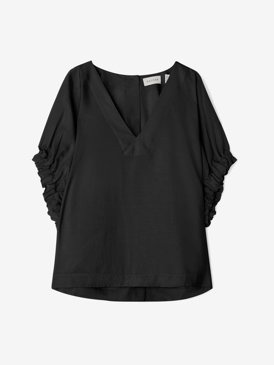 Rouched V-Neck Top