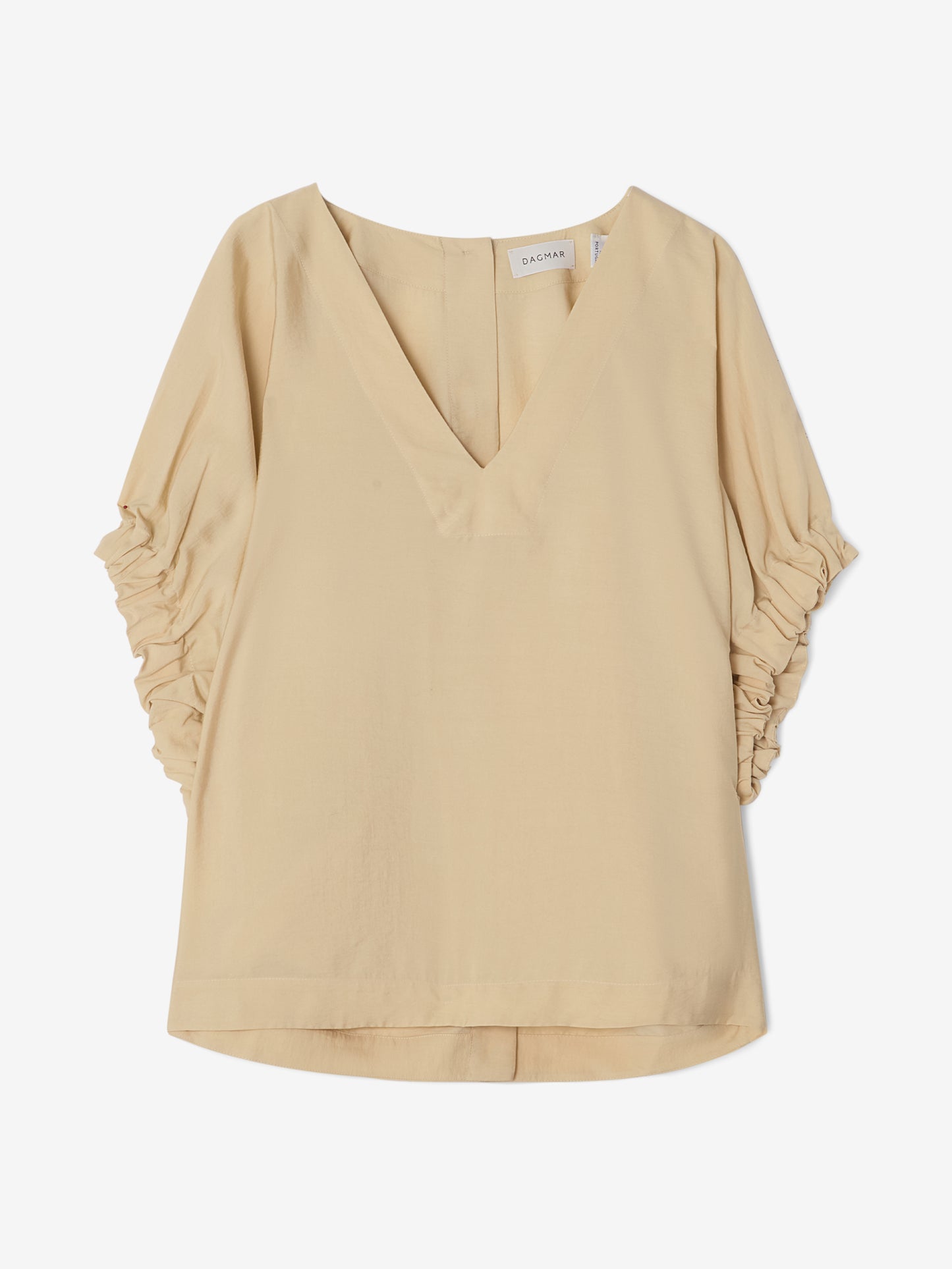 Rouched V-neck Top