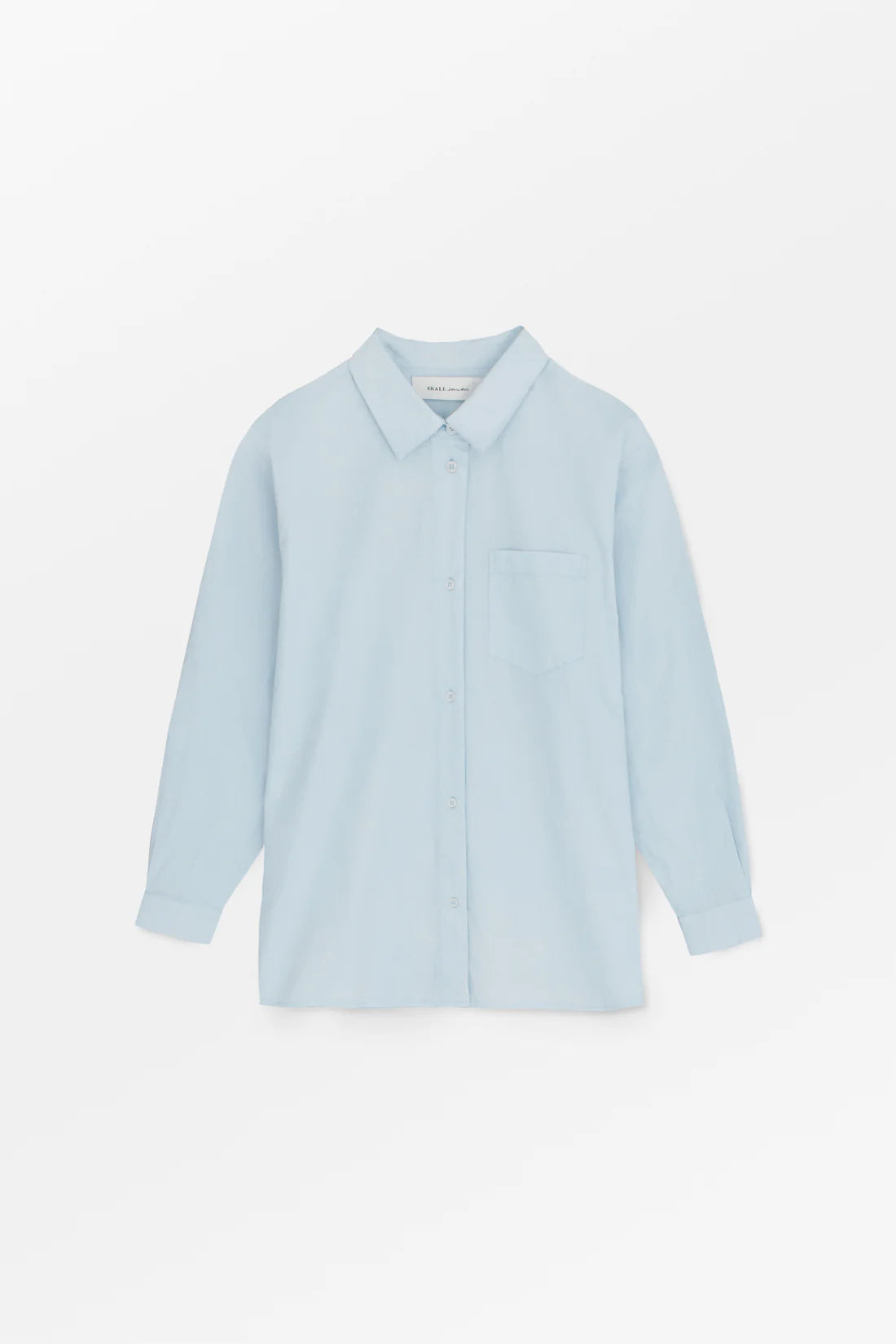 Light blue shirt on a white background