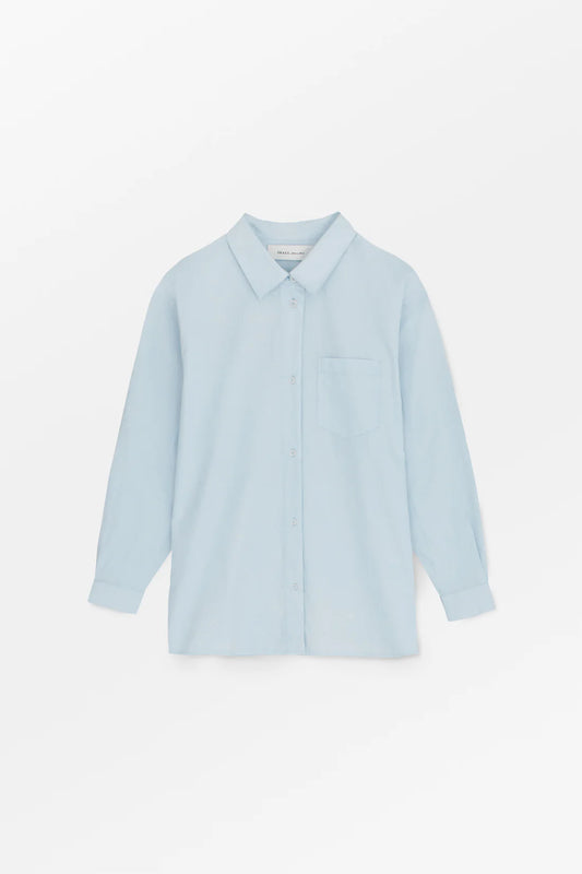 Light blue shirt on a white background