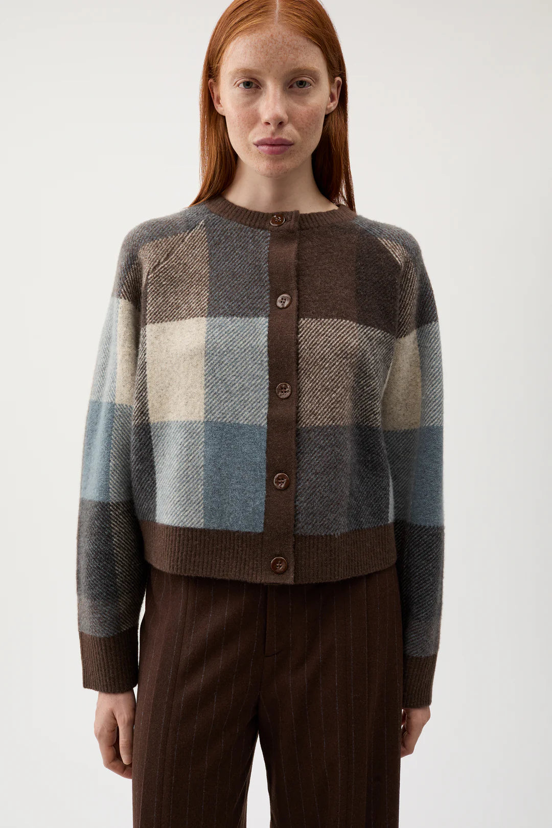 Nina Check Knitted Sweater