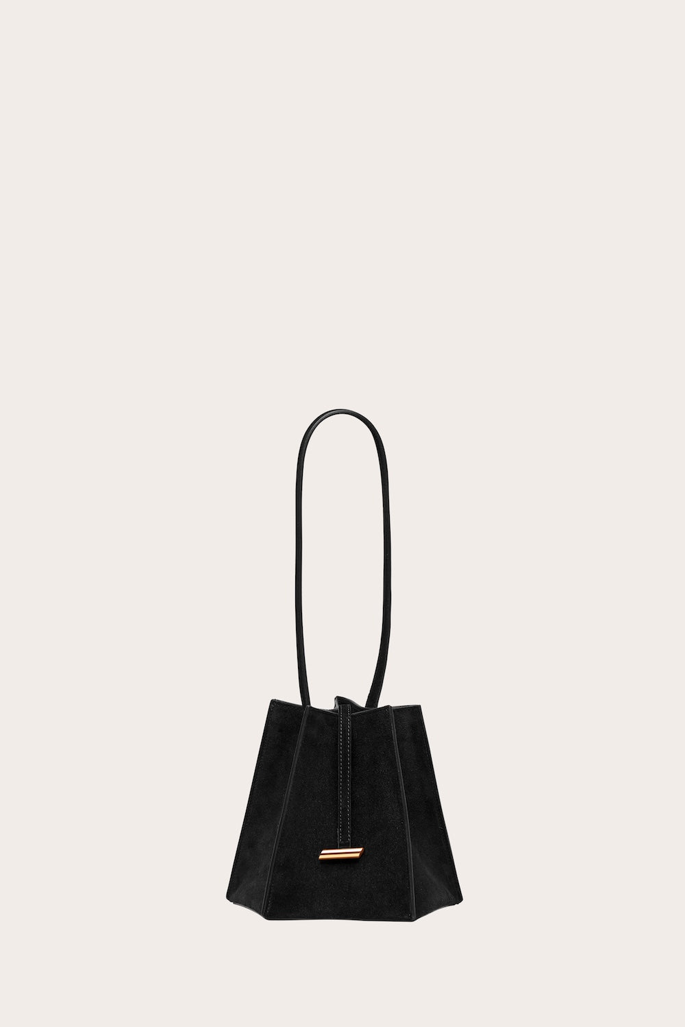 Little Liffner Five Side Evenig Bag Black Suede